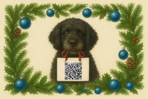 Scan de QR-code en doneer op Stichting Dierenlot